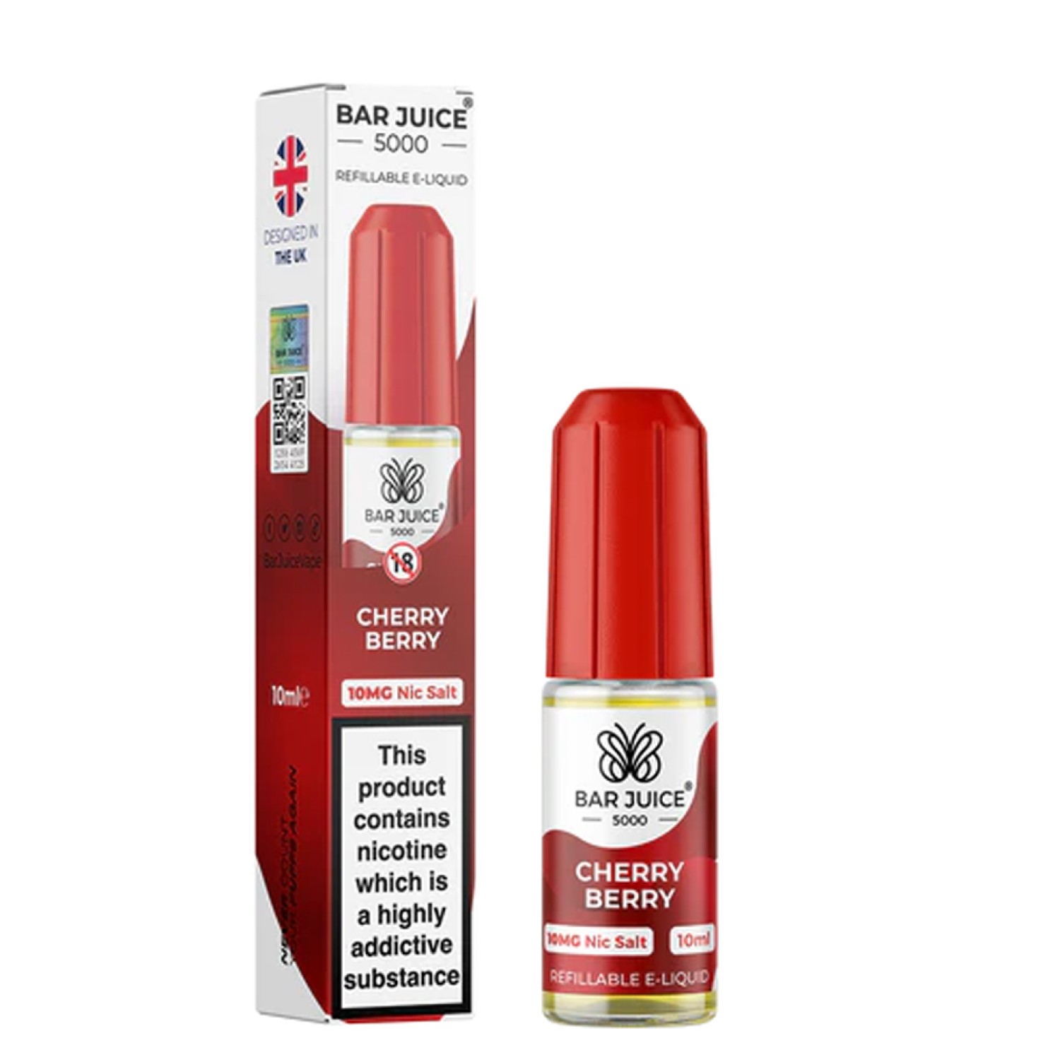 Bar Juice | Cherry Berry 10mg Nic Salz Liquid - 10ml