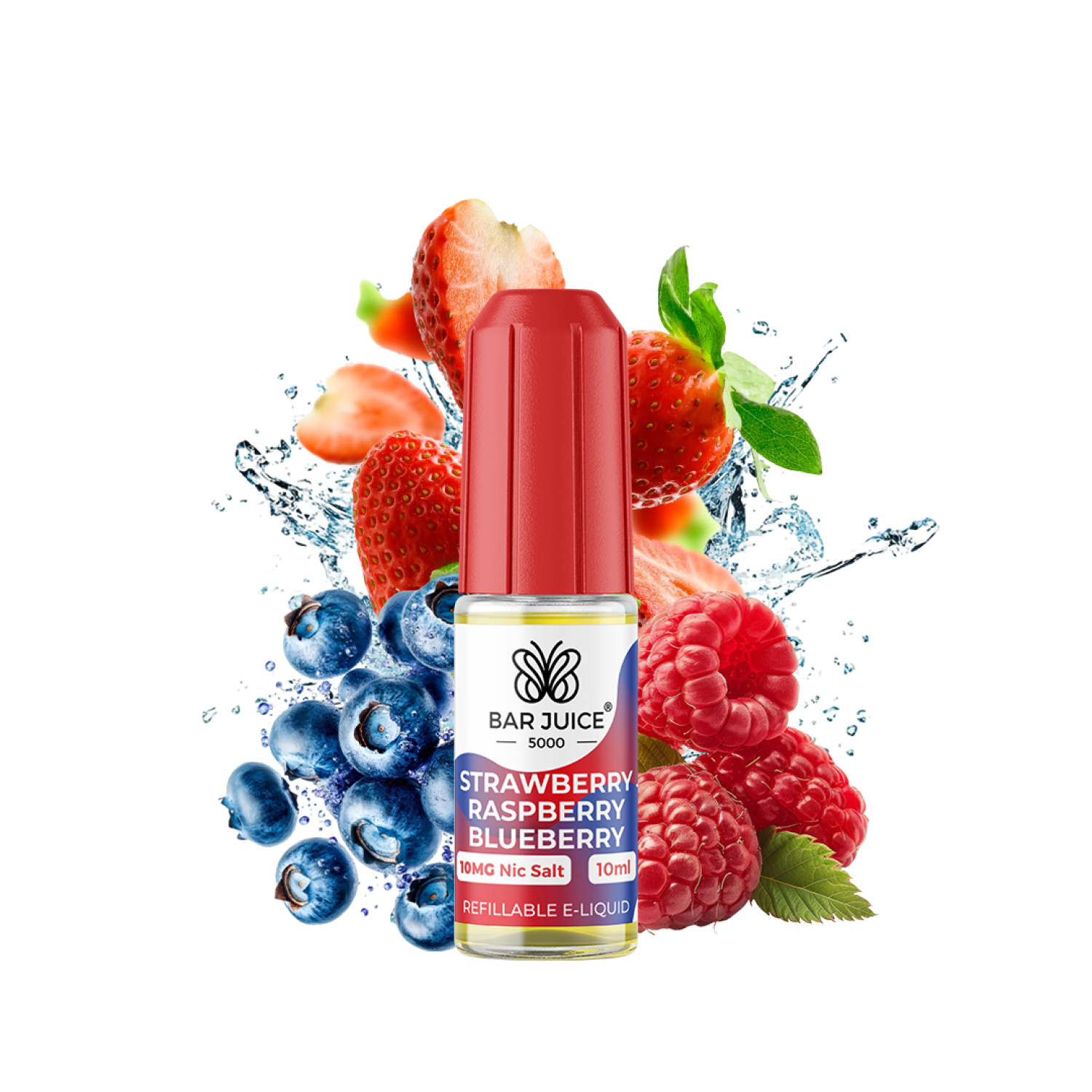 Bar Juice | Strawberry Raspberry Blueberry 10mg Nic Salz Liquid - 10ml