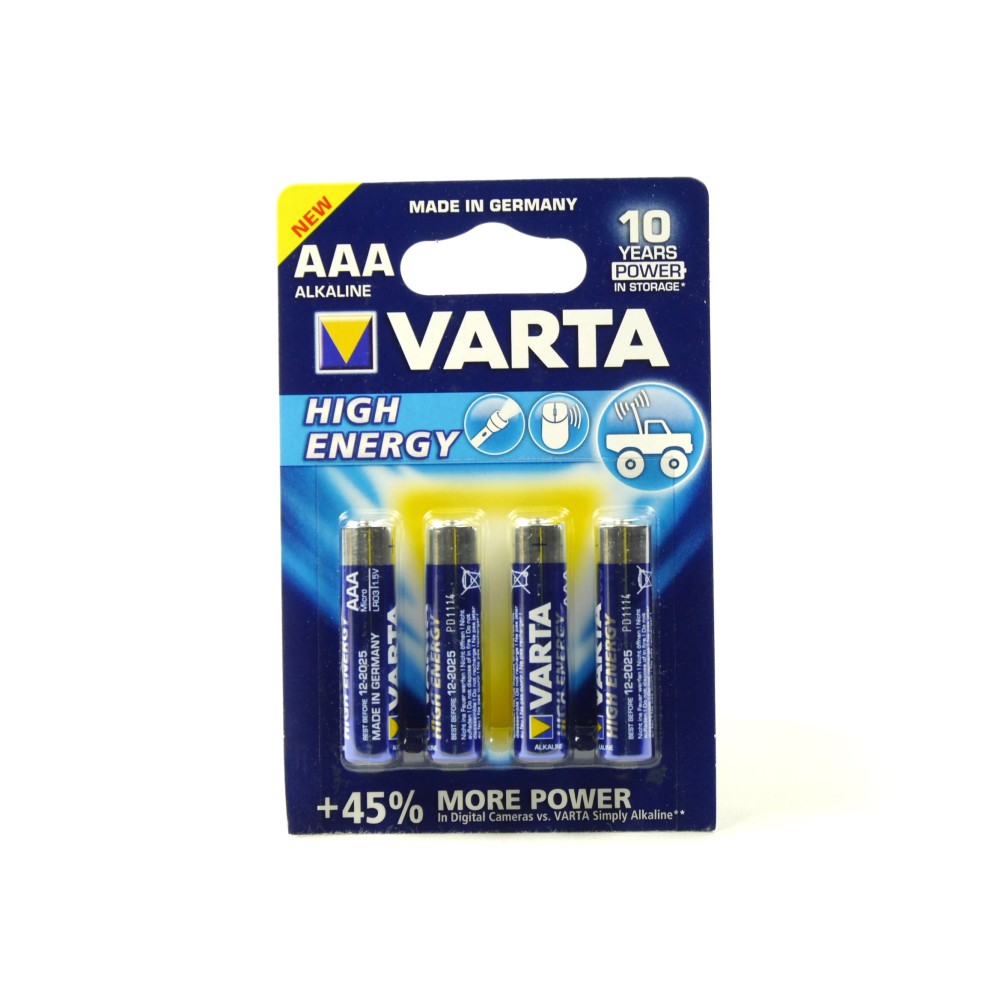 Batterie VARTA High Energy LR03 AAA