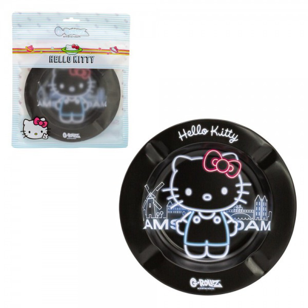 G-Rollz | Hello Kitty 'Neon Amsterdam' Ashtray - Dia: 13.5cm - 10pcs in Display