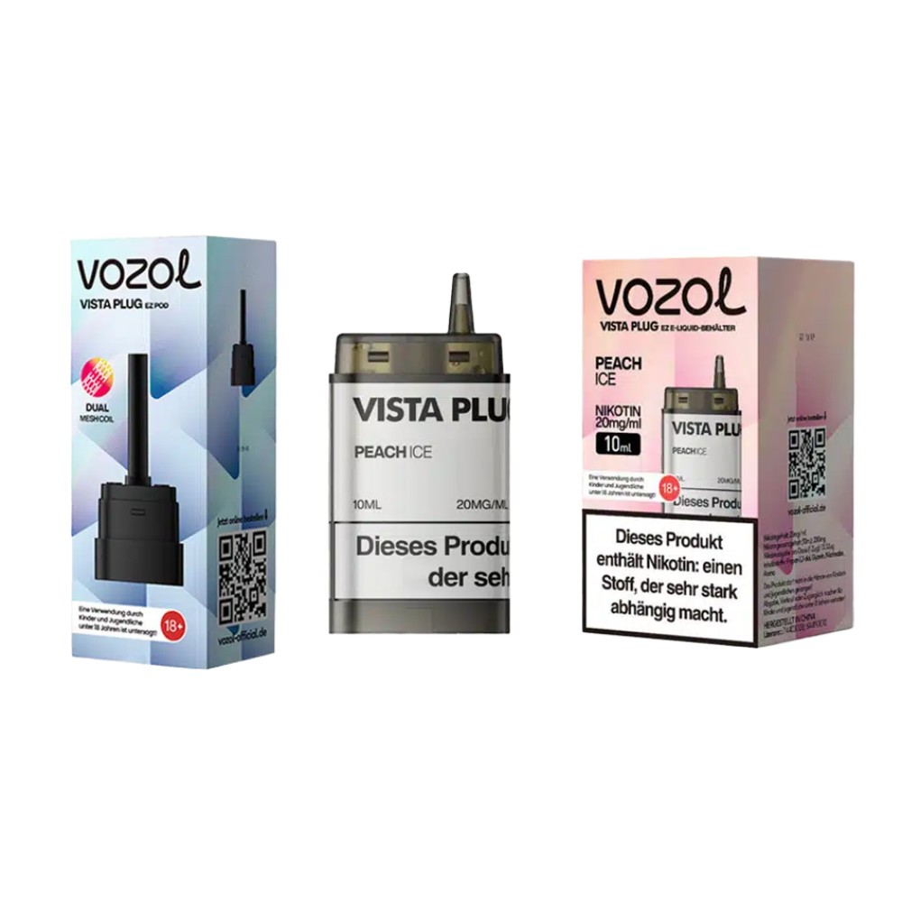 Vozol Vista Plug | Prefilled Pod | Peach Ice