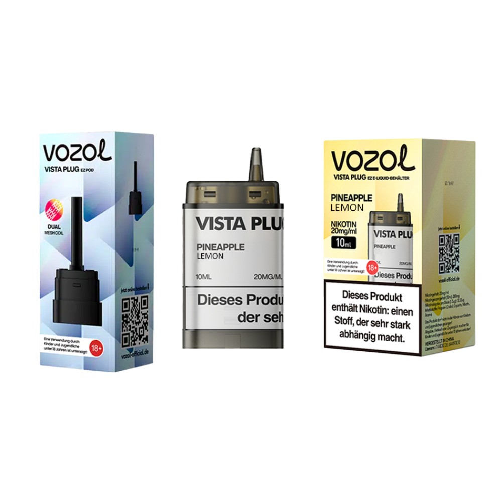 Vozol Vista Plug | Prefilled Pod | Pineapple Lemon