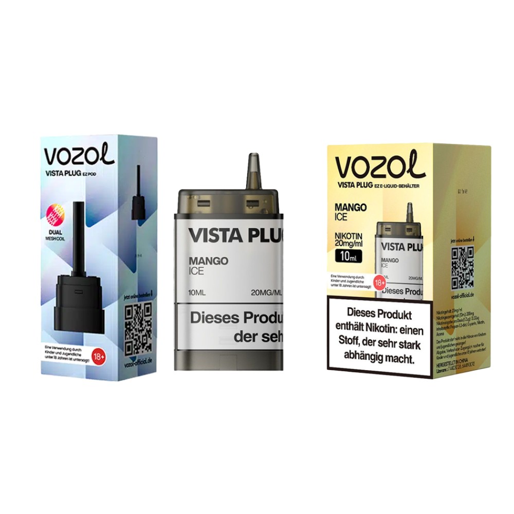 Vozol Vista Plug | Prefilled Pod | Mango Ice