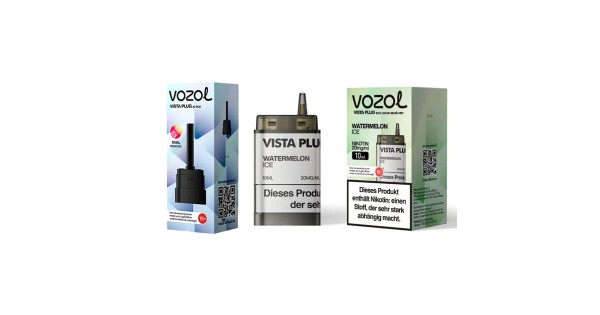 vozol vista watermelon ice Vozol Vista 40000 Puffs Wattage Control Adjustable Airflow 40K Vape EU  Warehouse