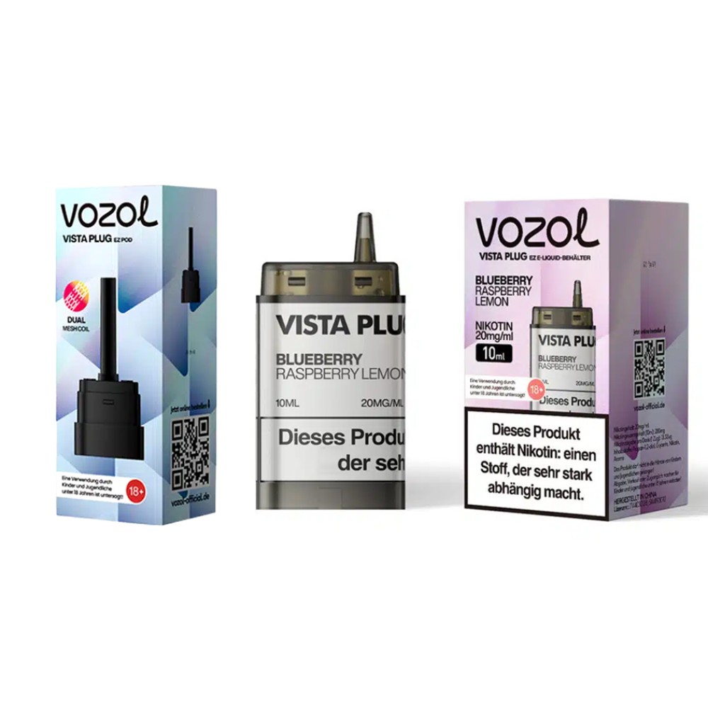 Vozol Vista Plug | Prefilled Pod | Blueberry Raspberry Lemon