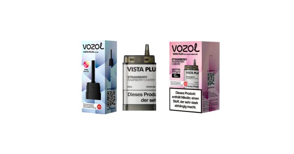 vozol vista strawberry raspberry cherry Vozol Vista Plug – Strawberry Raspberry Cherry main image 1