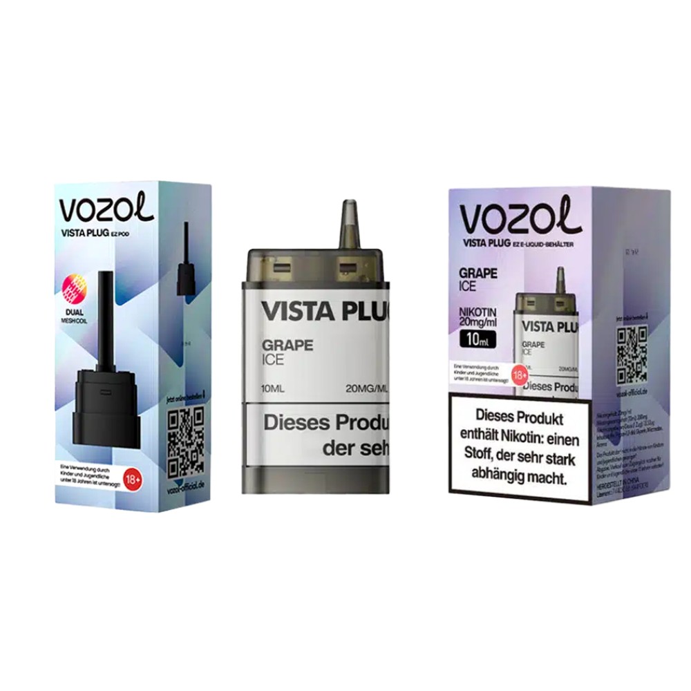 Vozol Vista Plug | Prefilled Pod | Grape Ice