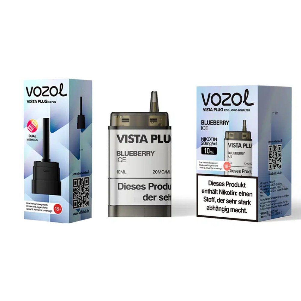 Vozol Vista Plug | Prefilled Pod | Blueberry Ice