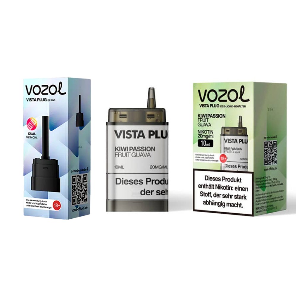 Vozol Vista Plug | Prefilled Pod | Kiwi Passion Fruit Guava
