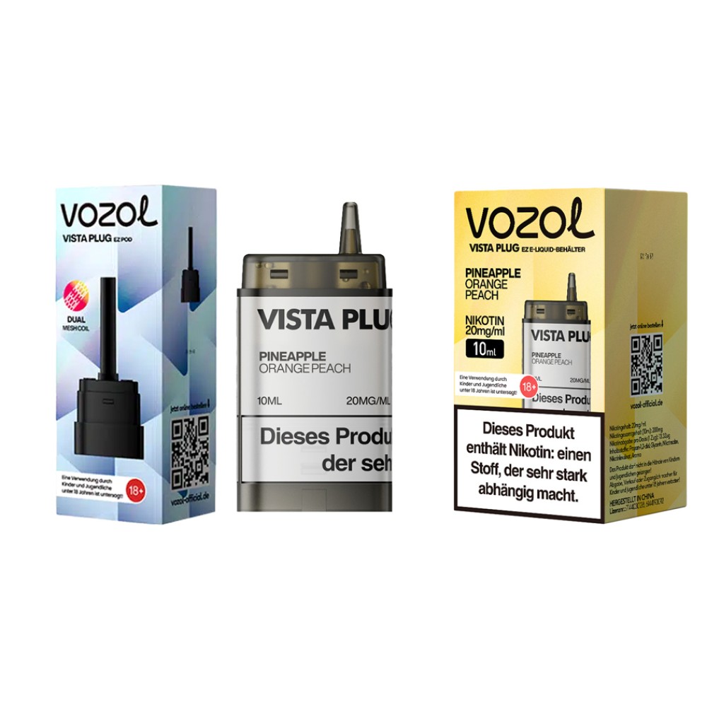 Vozol Vista Plug | Prefilled Pod | Pineapple Orange Peach