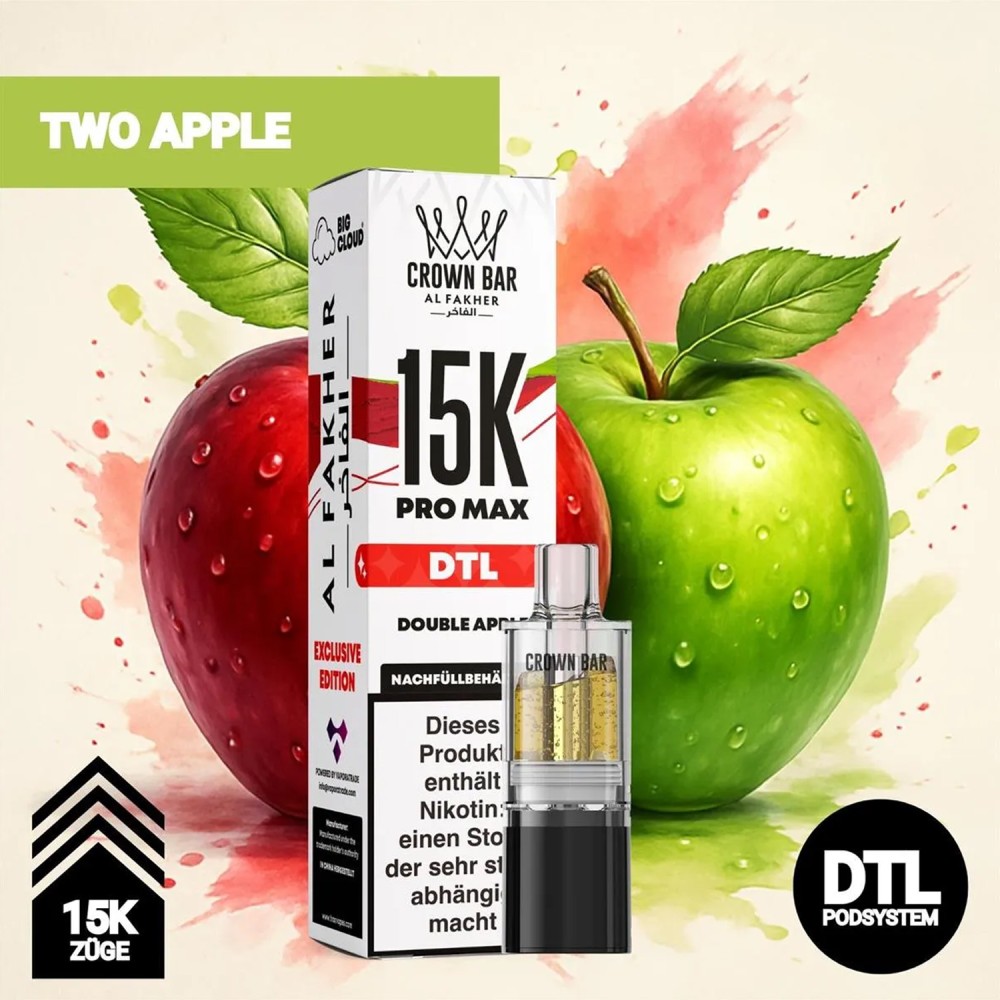 Al Fakher 15K Pro Max | POD | Two Apple