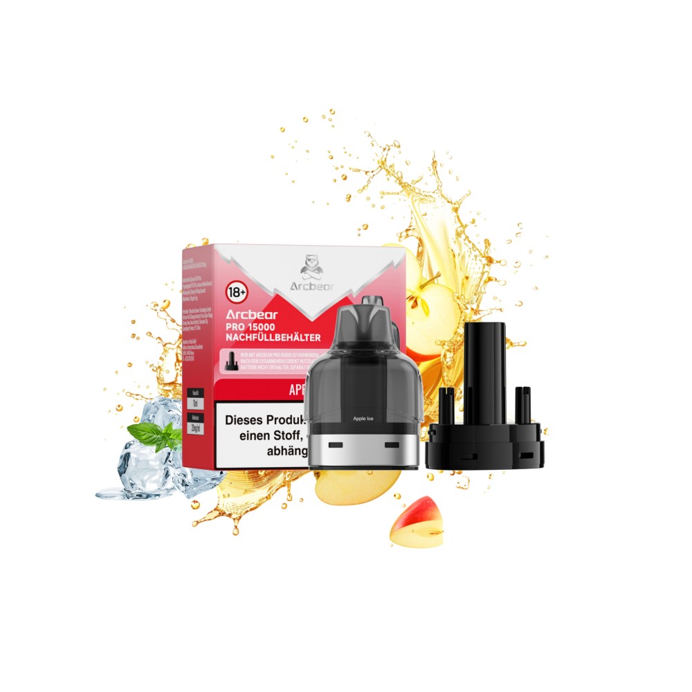 Arcbear Pro 15000 Liquid Pod Nachfüllbehälter "Apple Ice"