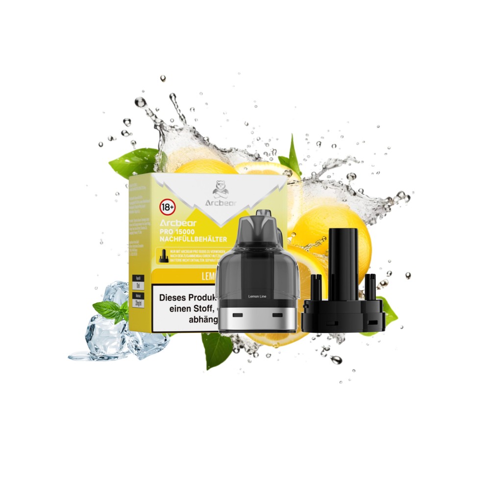 Arcbear Pro 15000 Liquid Pod Nachfüllbehälter "Lemon Line"