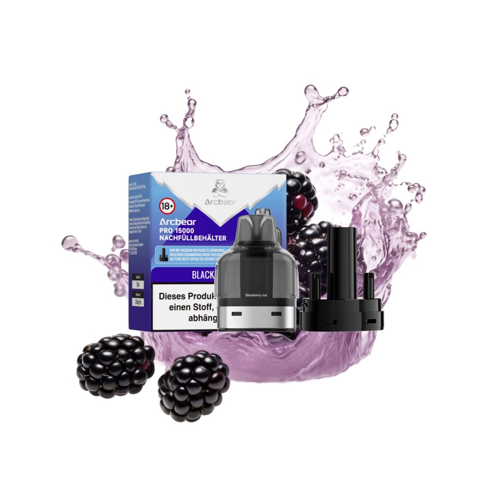 Arcbear Pro 15000 Liquid Pod Nachfüllbehälter "Blackberry Ice"