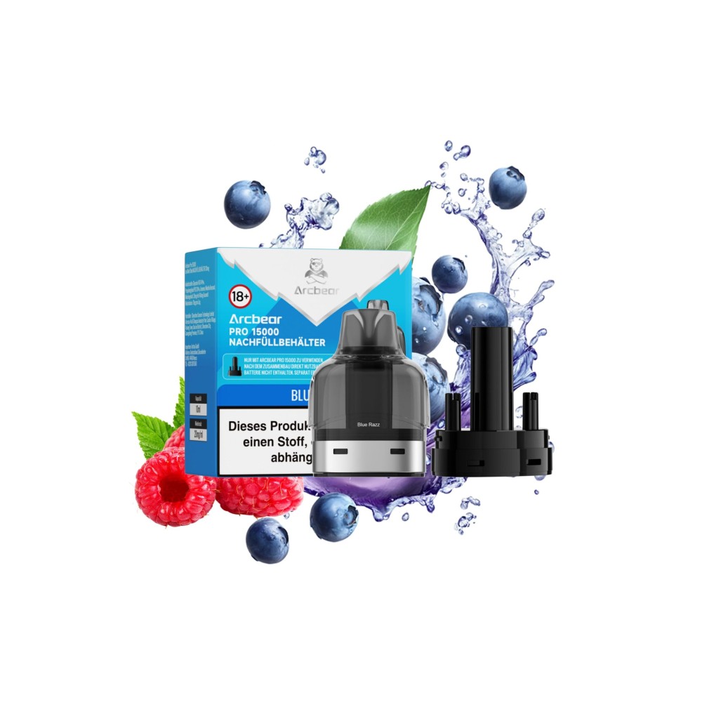 Arcbear Pro 15000 Liquid Pod Nachfüllbehälter "Blue Razz"