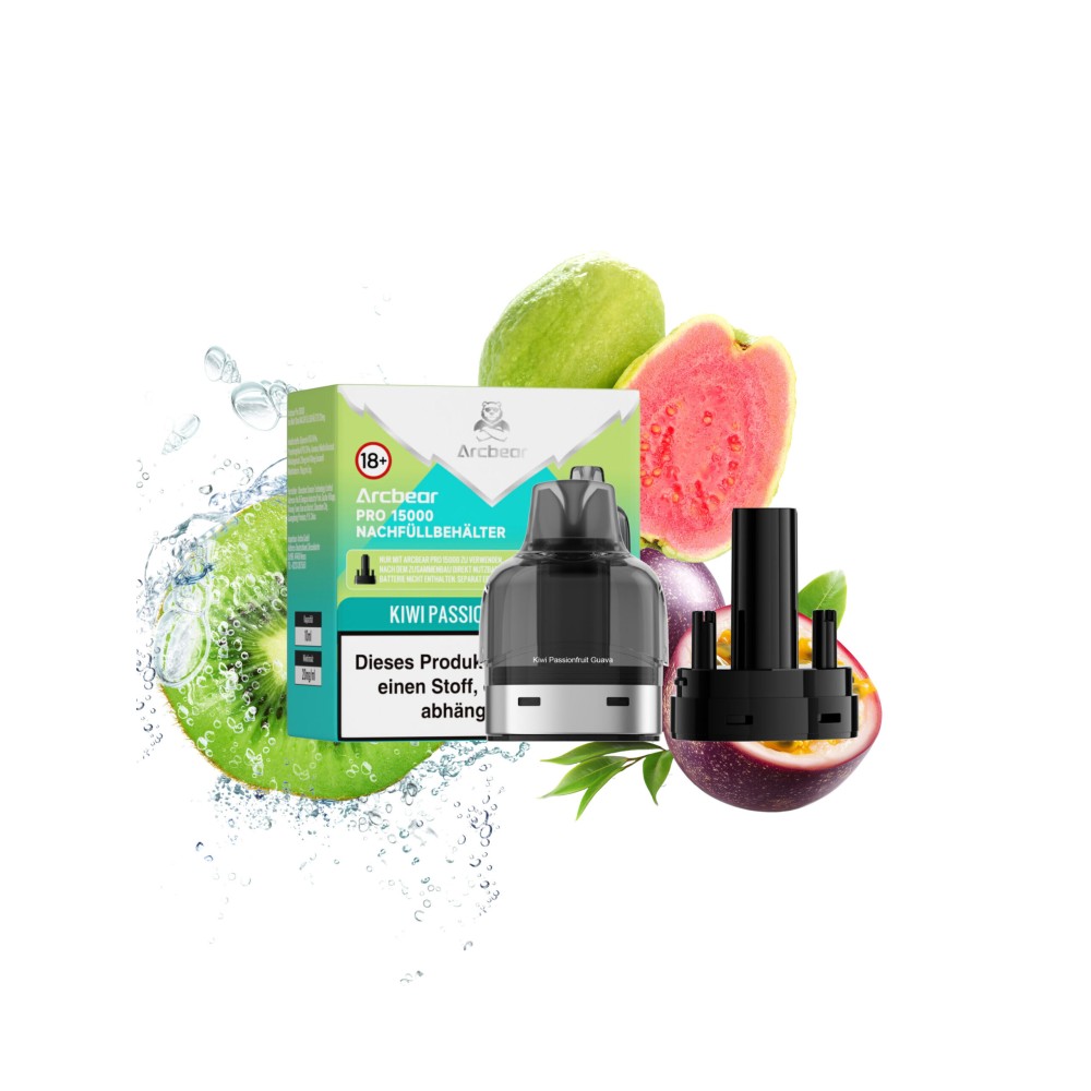 Arcbear Pro 15000 Liquid Pod Nachfüllbehälter "Vimbull Apricot Peach"