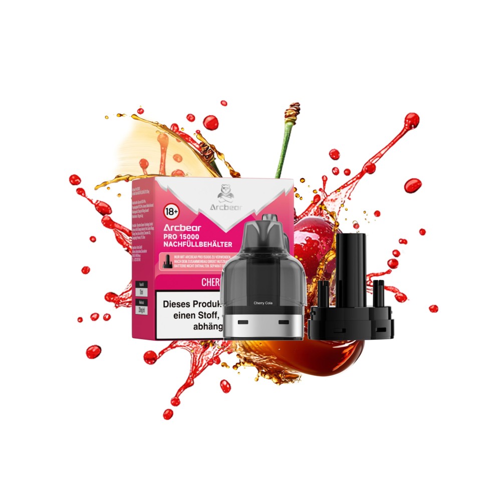 Arcbear Pro 15000 Liquid Pod Nachfüllbehälter "Cherry Cola"