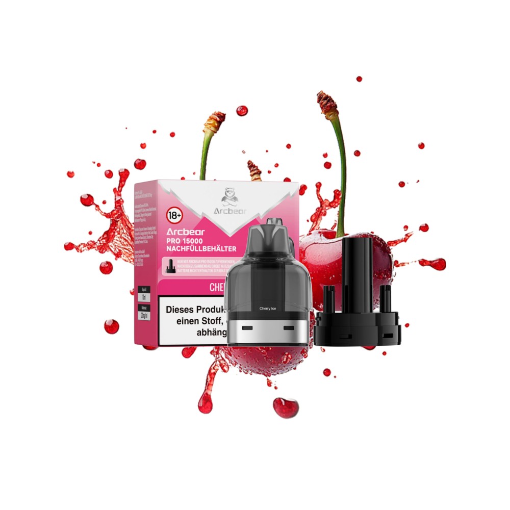 Arcbear Pro 15000 Liquid Pod Nachfüllbehälter "Cherry Ice"
