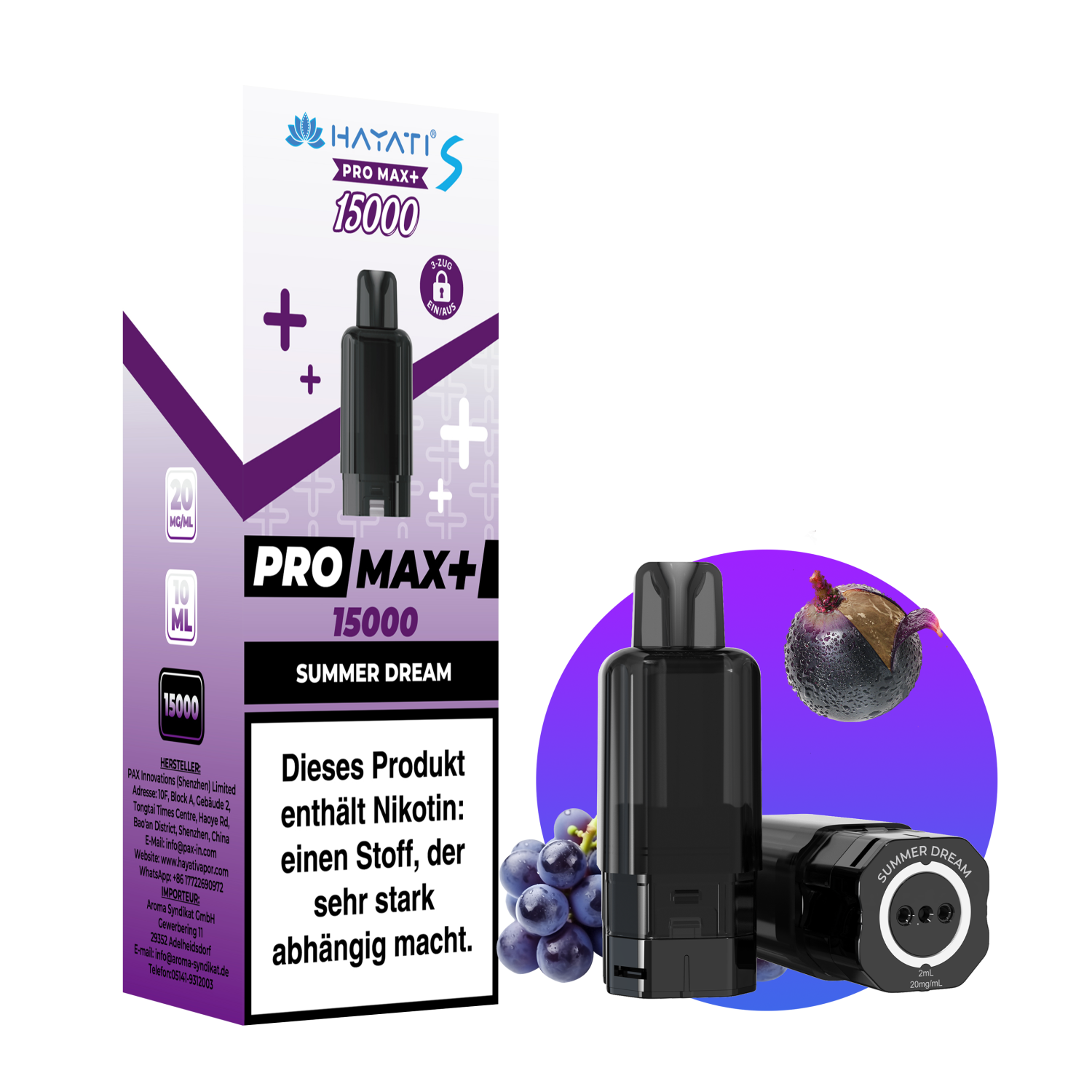 Hayati Pro Max Plus S15000-Pod Set "Summer Dream" Hayati Pro Max Plus S15000-Pod Set "Summer Dream"