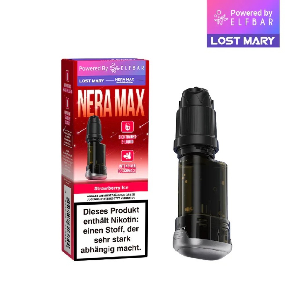 Lost Mary Nera Max 15K Pods  by Elfbar " Strawberry Ice " 10ml 