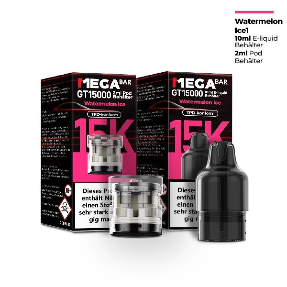 Megabar GT15000 Prefilled Pod "Watermelon Ice"