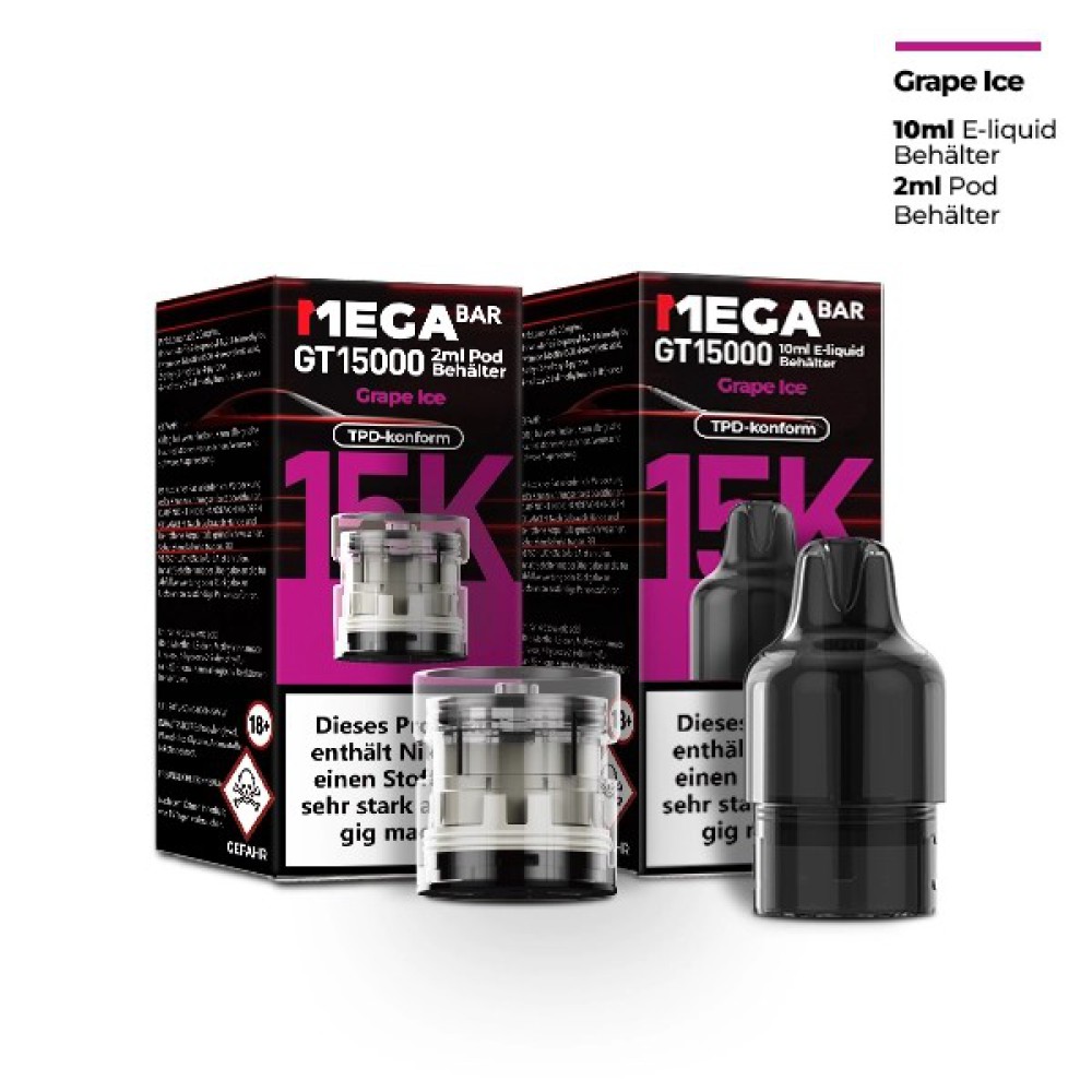 Megabar GT15000 Prefilled Pod "Grape Ice"