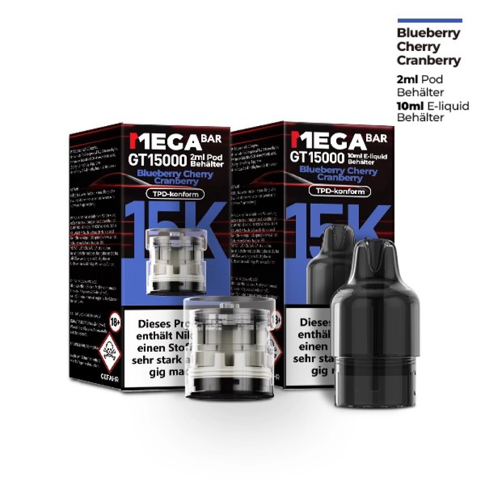 Megabar GT15000 Prefilled Pod "Blueberry Cherry Cranberry"