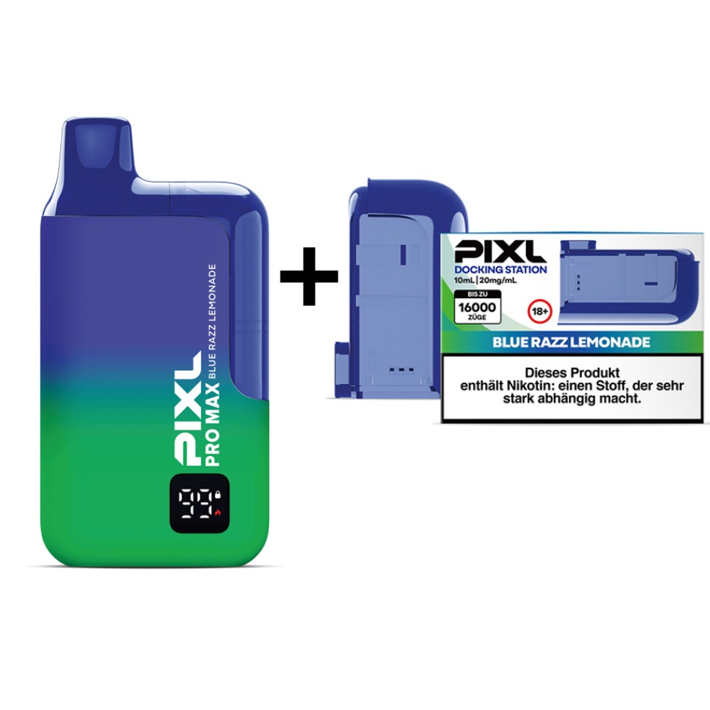 PiXL Pro Max 16000 Batterie + POD Set "Blue Razz Lemonade"