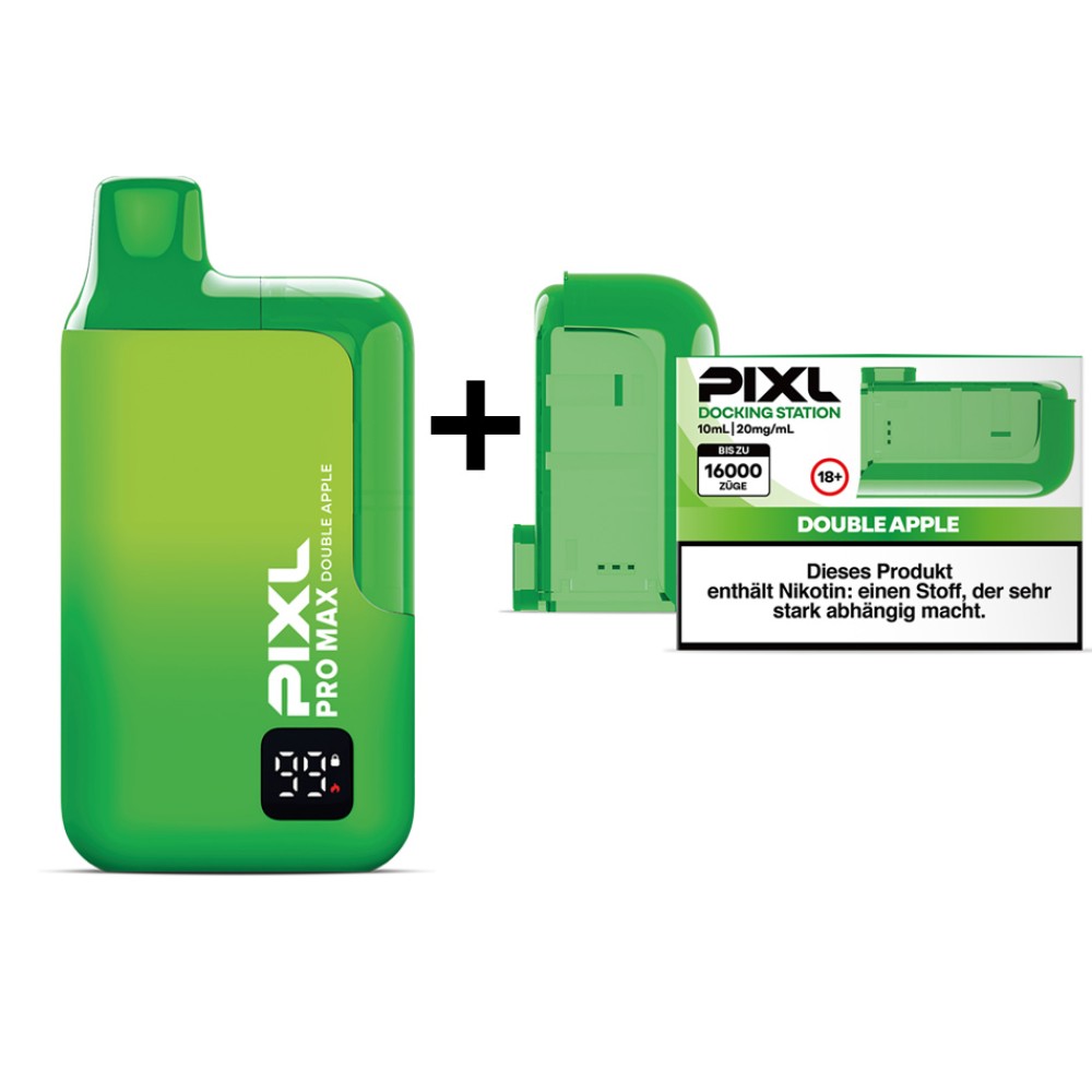 PiXL Pro Max 16000 Batterie + POD Set "Double Apple"