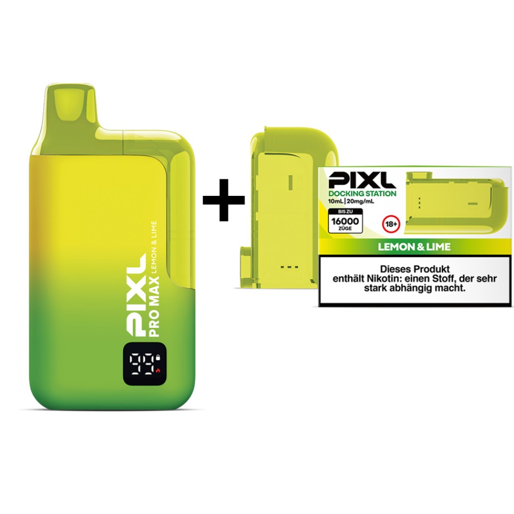 PiXL Pro Max 16000 Batterie + POD Set "Lemon & Lime"