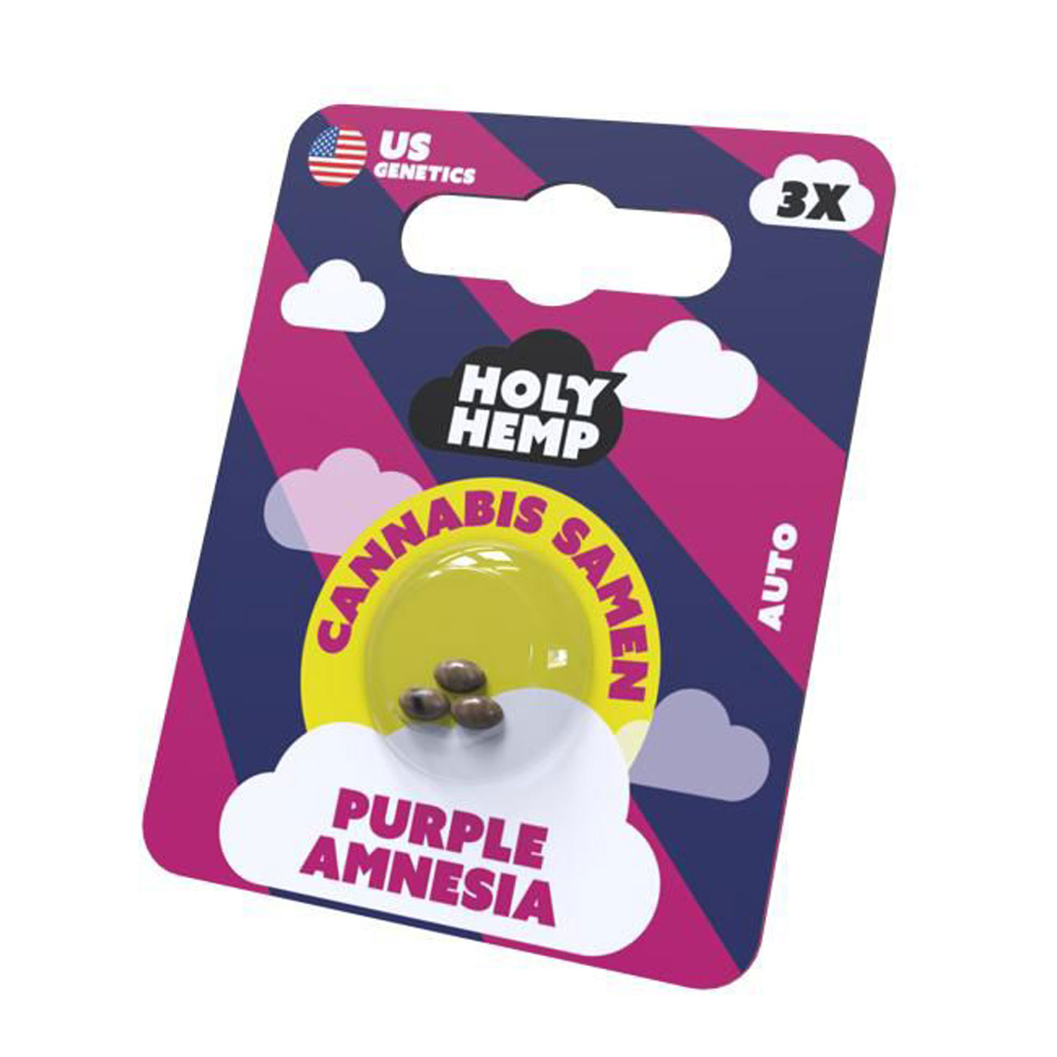 HolyHemp Seeds - Purple Amnesia 3 Stück