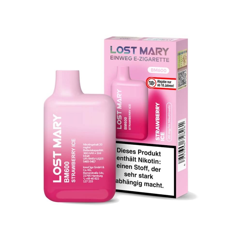 Lost Mary BM600 - Strawberry  Ice  2%