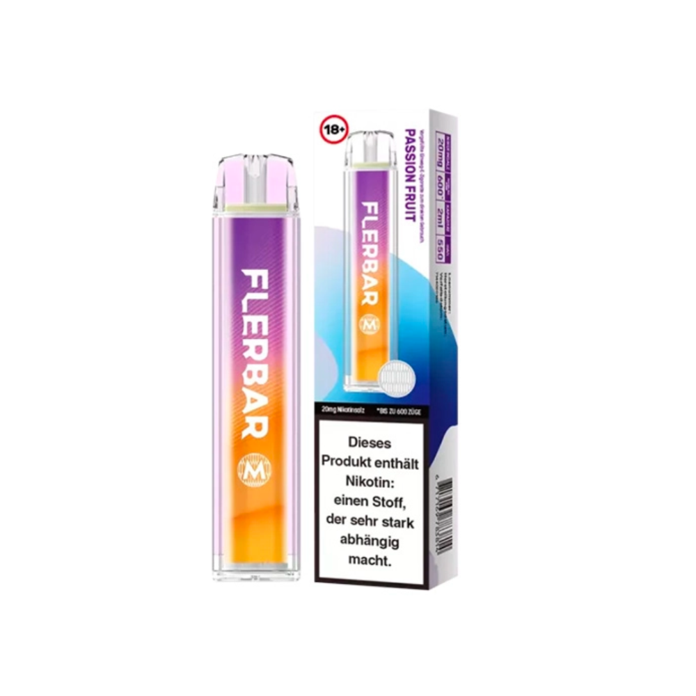 Flerbar 600 Passion Fruit Einweg E-Zigarette 20mg
