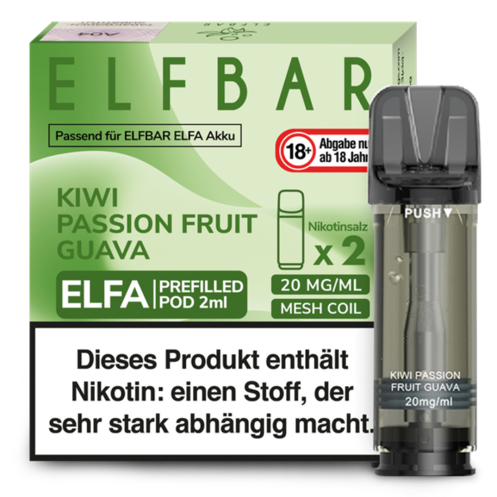 ELFBAR ELFA Pod kiwi Passionsfrucht Gu 2x2ml, 20mg