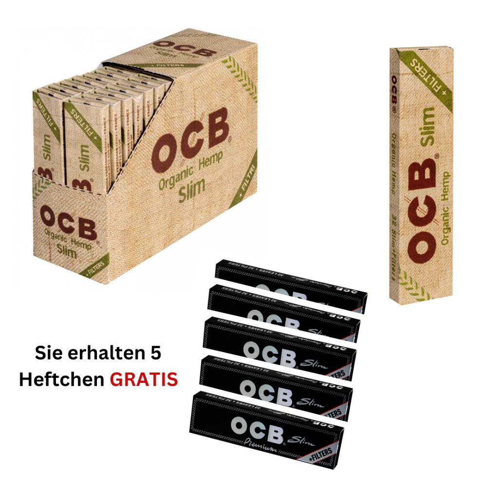 Ocb Organic Hemp Slim+Tips