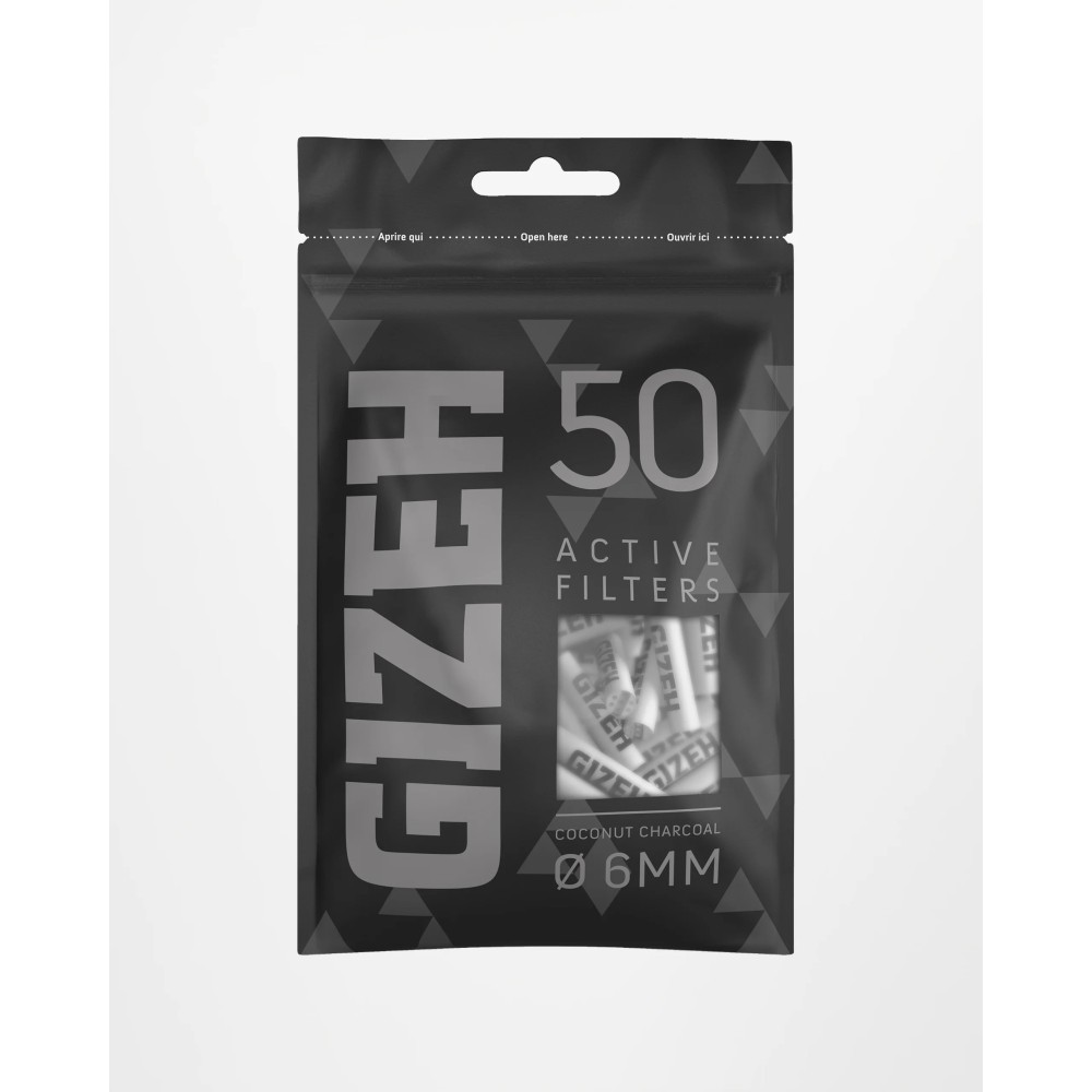 Gizeh Black Active Filter 6mm,50er Beutel 1VE-10