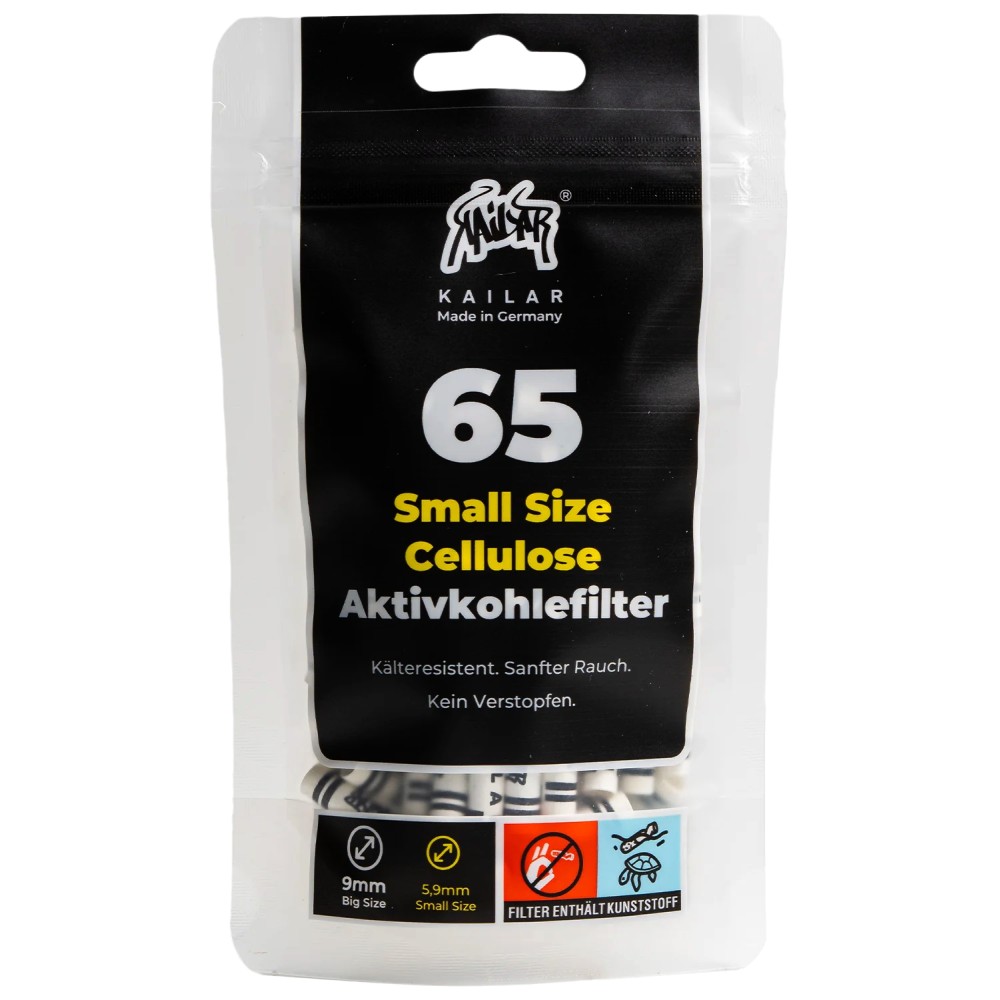 Kailar Slim Aktivkohlefilter Ø 5,9 mm 65er Weiß