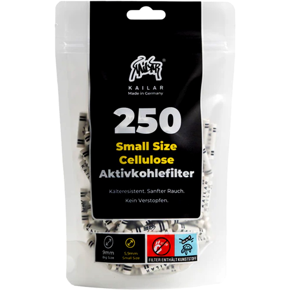 Kailar Aktivkohle-FilterSlim Ø 5.9 mm 250er Weiß