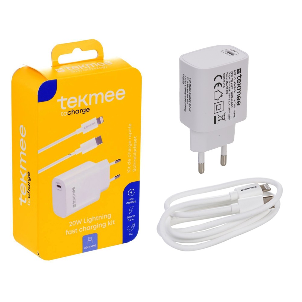 Tekmee - 20W Lightning PD Ladeset 