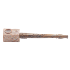 HolzPfeife 14cm. mit steinKopf3,5x2cm VE-6
