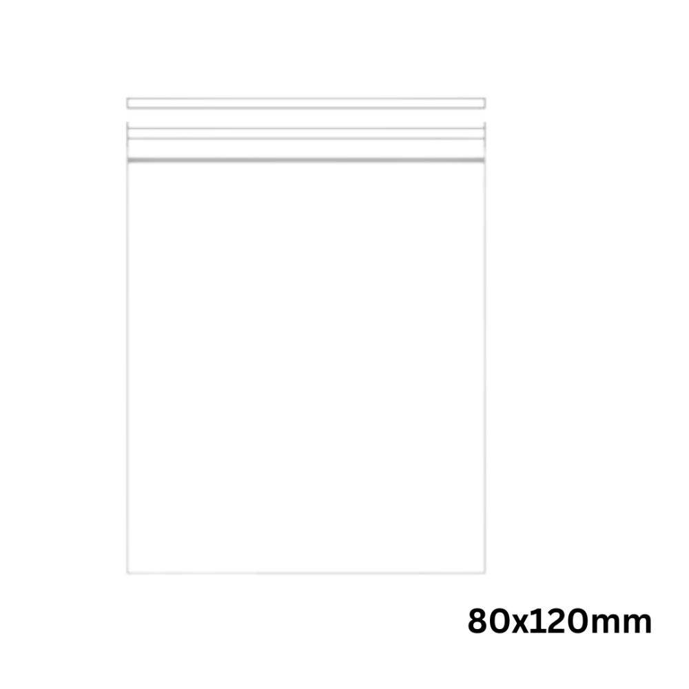 Tüte Transparent  80X120 mm 1000er Box ,07