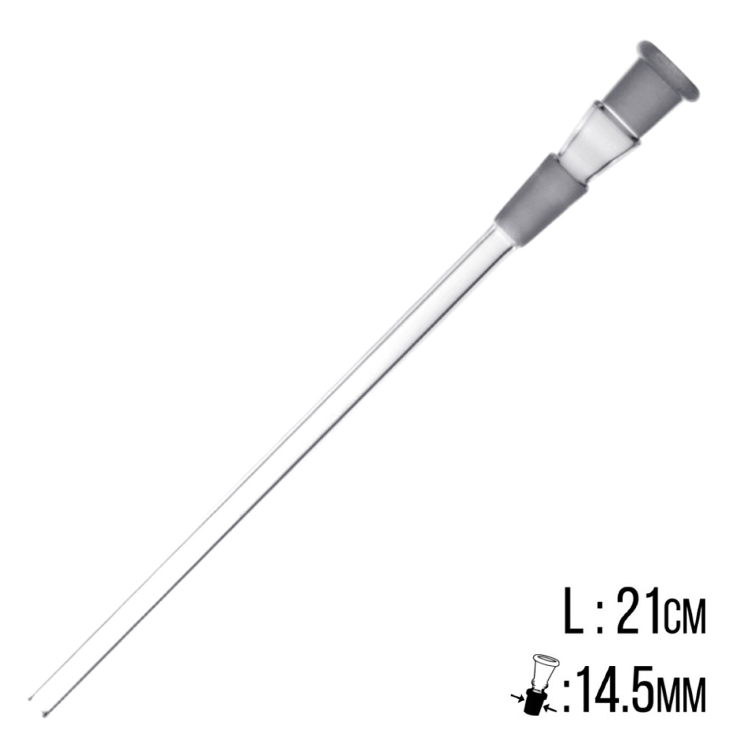 Steckchillum,14.5 Schliff+14.5 Schliff,21cm