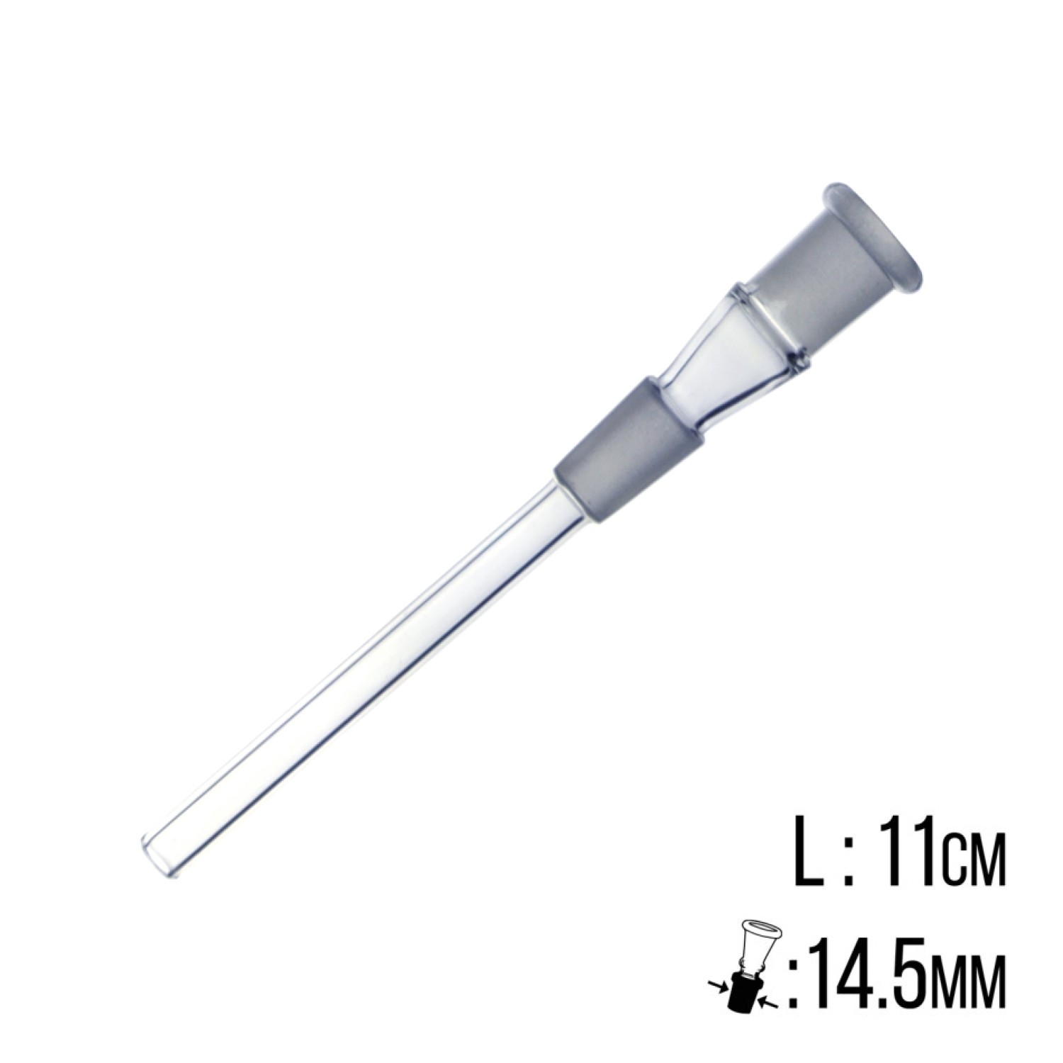 Steckchillum,14.5 Schliff+14.5 Schliff,11cm