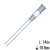 Steckchillum 18,8 Schliff+18,8 Schliff,14cm =17R