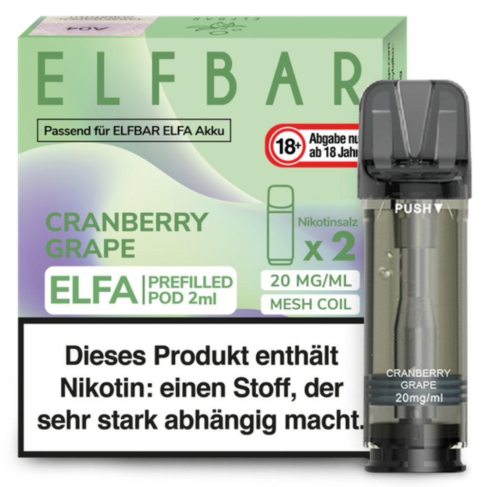 ELFBAR ELFA Pod Cranberry Grape 2x2ml, 20mg