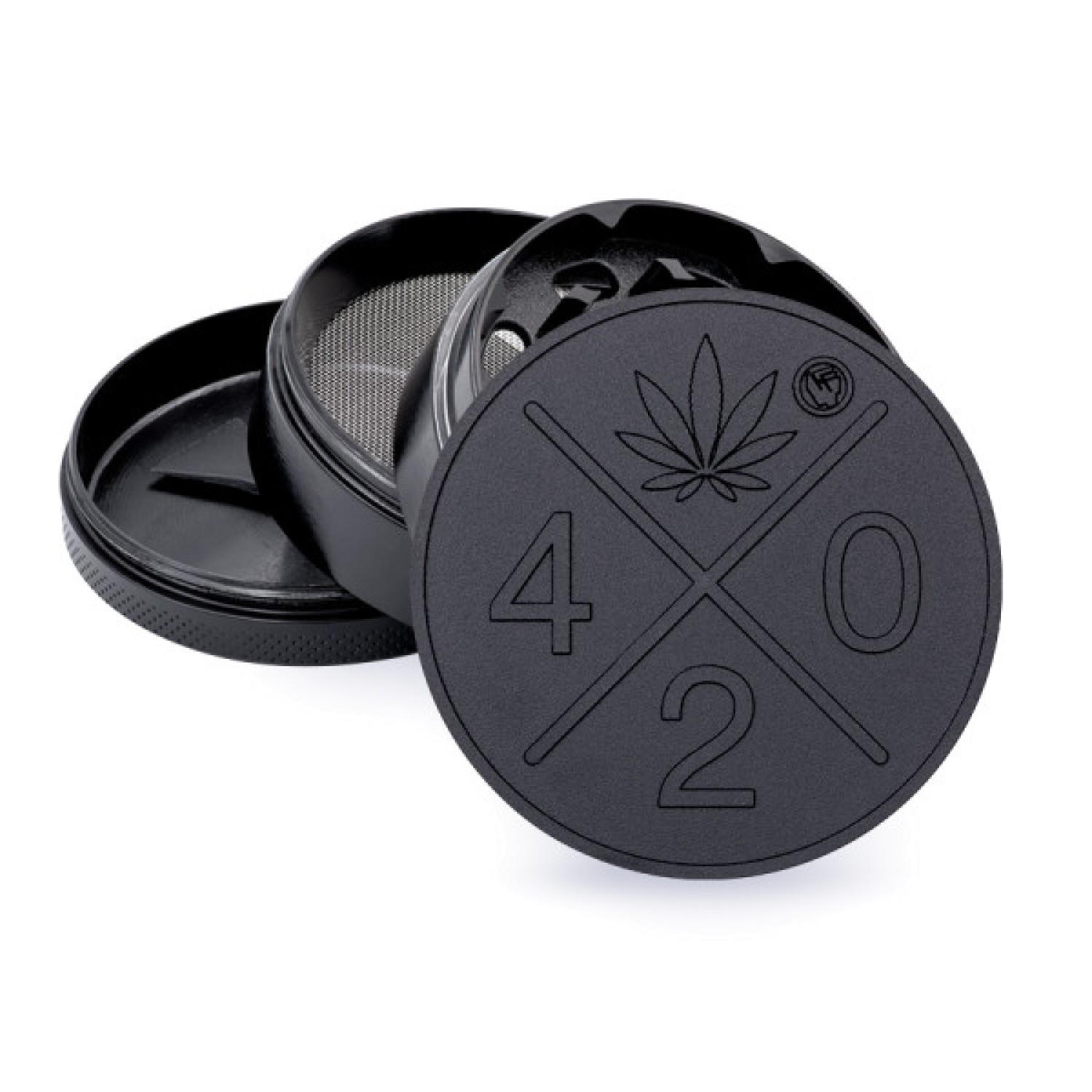 FIRE-FLOW™ Metal Grinder Black 420 (⌀60 mm / 4-parts)