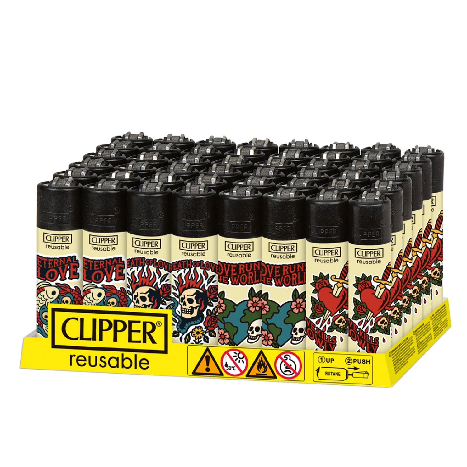 Clipper New School Skulls 48er Display