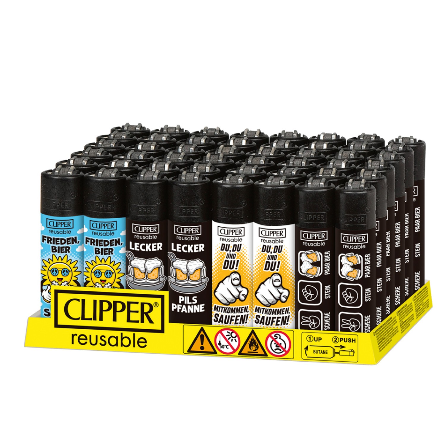 Clipper Bier Slogan 48er Display