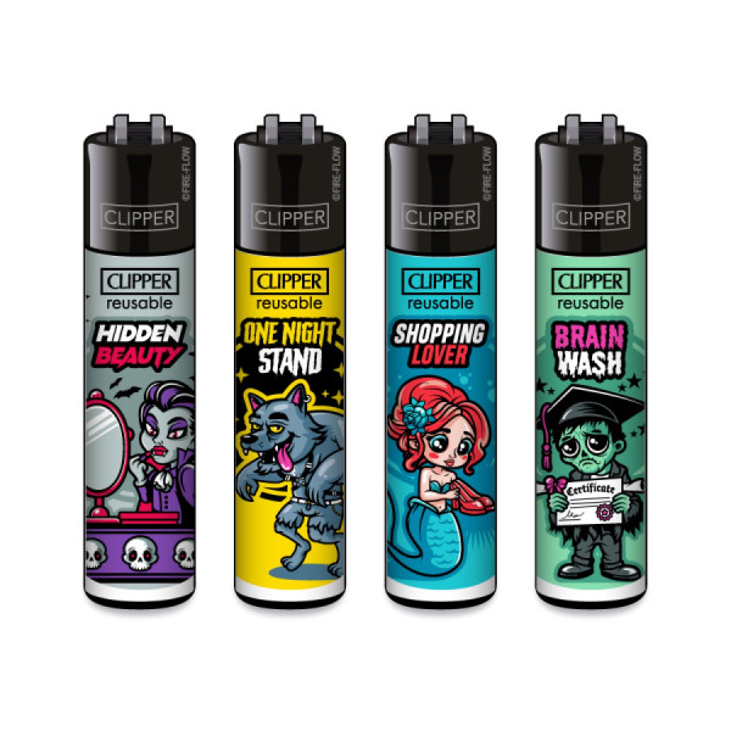 Clipper Classic Large Brain Wash 48er Display