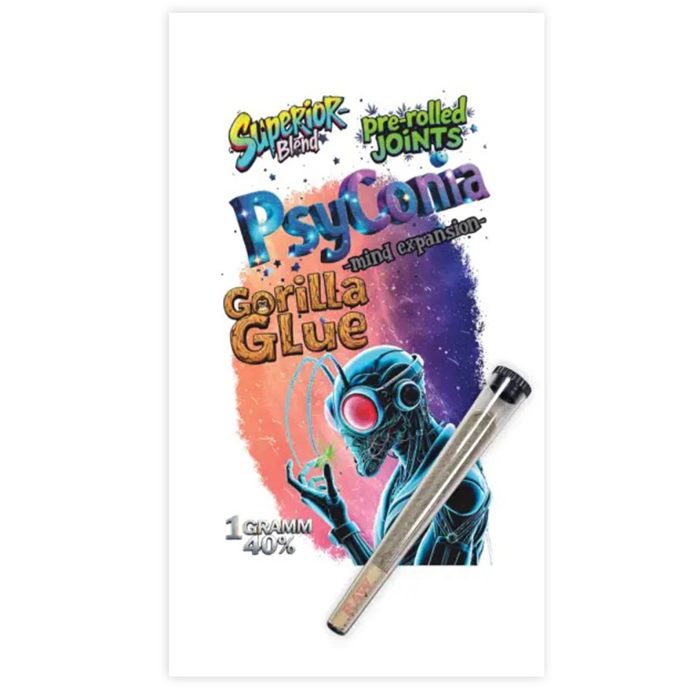 Pre-rolled Joints H2 Superior Blend  "Gorilla Glue" 1g.